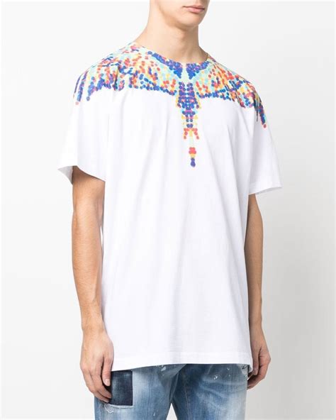 marcelo burlon tricou tricolor.